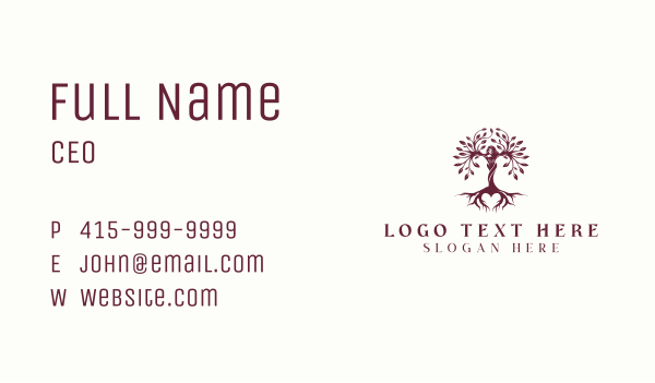 Environmental Woman Tree Planting Business Card Design Image Preview