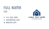 Blue Shape House Business Card Image Preview