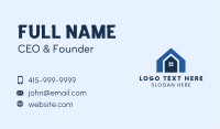 Blue Shape House Business Card Image Preview