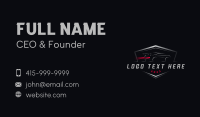 Automotive Car Tail Light Business Card Design