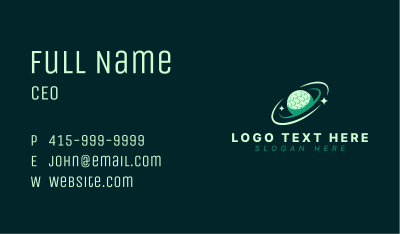 Planet Golf Ball Business Card Image Preview