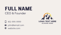 Natural Energy Mountain Business Card Image Preview
