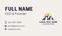 Natural Energy Mountain Business Card Preview