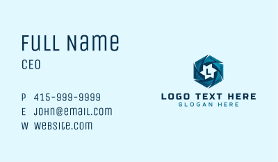 Hexagon Cyber Technology Business Card Image Preview