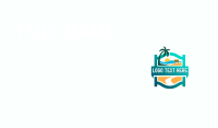 Summer Beach Island Resort Business Card Image Preview