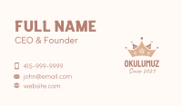 Royal Flower Crown  Business Card Image Preview