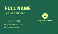 Green Abstract Home Business Card Design