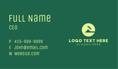 Green Abstract Home Business Card Image Preview