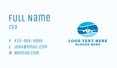 Travel Airplane Aviation Business Card Image Preview