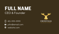 Golden Moose Antler Business Card Image Preview