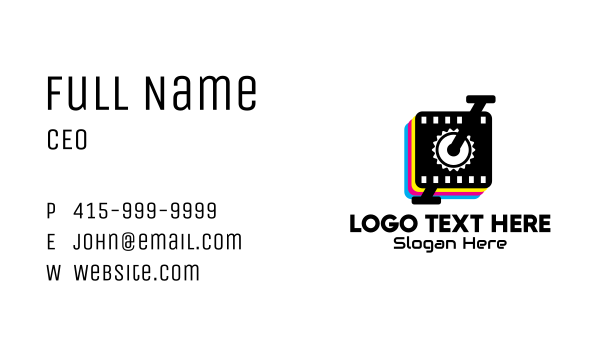 Photo Booth Printer Business Card Design Image Preview