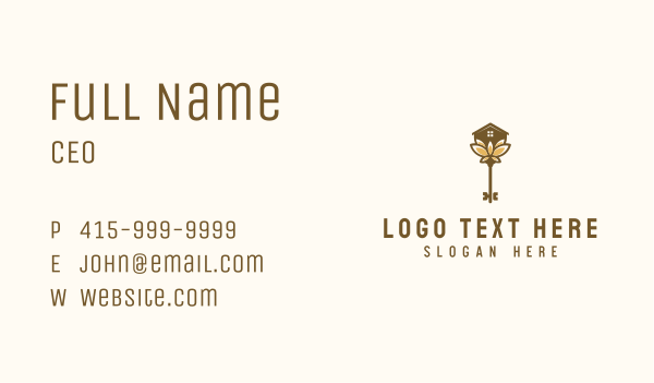 House Residence Key Business Card Design Image Preview