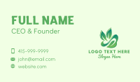 Eco Forest Leaf Business Card Image Preview