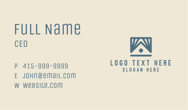 House Roof Maintenance Business Card Design Image Preview