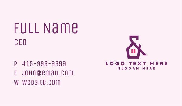 House Property Ampersand Business Card Design Image Preview