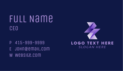 Lightning Business Startup Business Card Image Preview