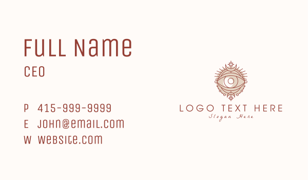 Astrological Fortune Telling Eye Business Card Design Image Preview