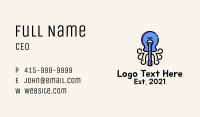 Blue Guitar Octopus Business Card Image Preview