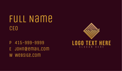 Professional Gold Graph Business Card Image Preview