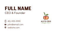 Seductive Peach Fruit Business Card Image Preview