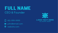 Blue Diamond Letter X Business Card Image Preview