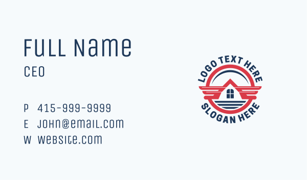 House Wings Roof Business Card Design Image Preview