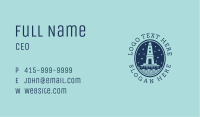 Blue  Lighthouse Tower Business Card Image Preview