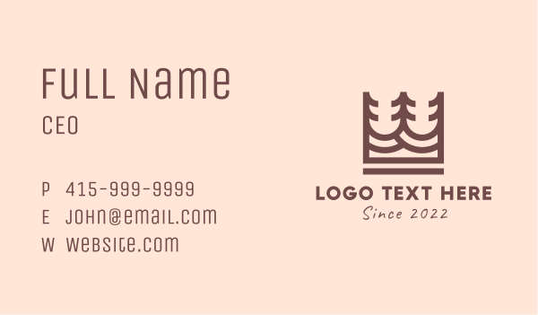 Tree Royal Crown Business Card Design Image Preview