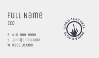 Gray Hand Lettermark Business Card Image Preview