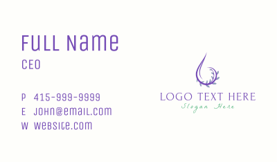 Floral Essential Oil Business Card Image Preview