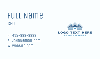 House Roof Residence Business Card Image Preview