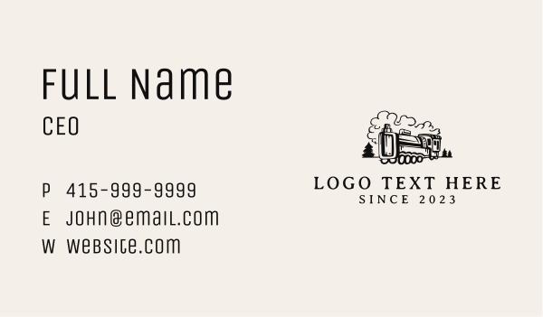 Vape Train Business Card Design Image Preview