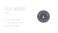 Gray Circle Graffiti Business Card Image Preview