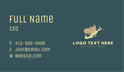 Dog Grooming Shears Business Card Image Preview