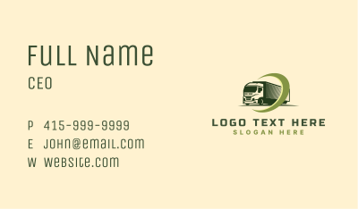 Logistics Freight Truck Business Card Image Preview