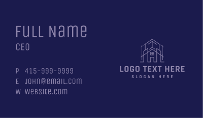 House Construction Architect Business Card Image Preview