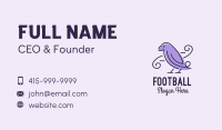 Purple Sparrow Bird  Business Card Image Preview