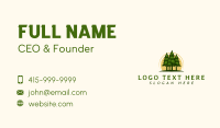 Nature Pine Tree Woods Business Card Design