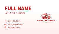 Gravel Truck Dispatch Business Card Preview