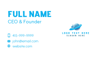 Blue Bubble Planet Business Card Design