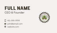 Woodworking Carpentry Sawblade Business Card Preview