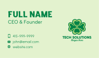 Fancy Clover Leaf Business Card Image Preview