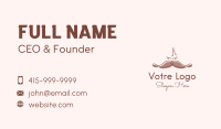 Brown Mustache Man Business Card Image Preview