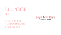 Cute 3D Wordmark Business Card Image Preview