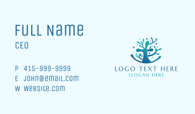 Aquatic Nature Coral Reef Business Card Image Preview