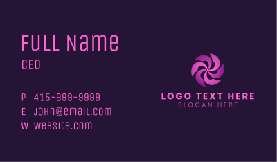 Purple Abstract Spiral Business Card Image Preview