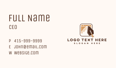 Trowel Plaster Masonry Business Card Image Preview