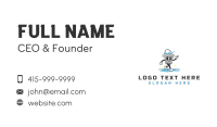 Cleaning Bucket Pail  Business Card Design