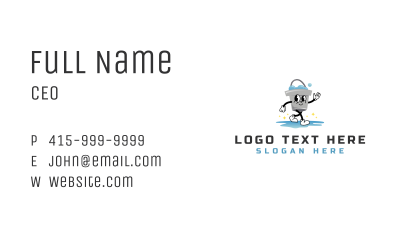 Cleaning Bucket Pail  Business Card Image Preview