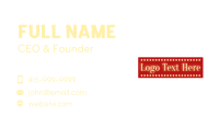 Broadway Sign Wordmark  Business Card Image Preview